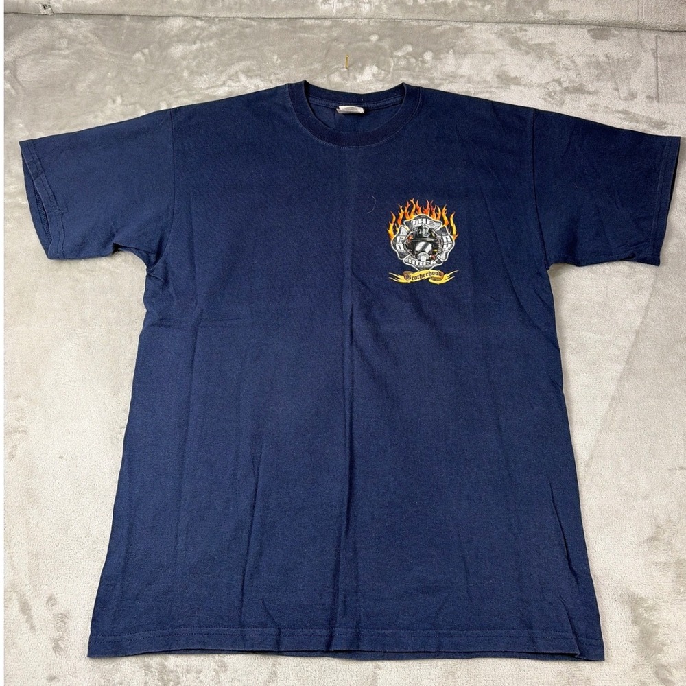 Gildan FDNY Collectible‎ Navy Blue T-Shirt Mens Large